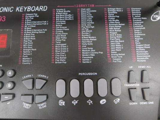 Keybord XIN YUN รุ่น XY-893 ตัวใหญ่ 54 Key ของใหม่ มีไมค์ ที่รองโน้ต หม้อแปลง คู่มือ