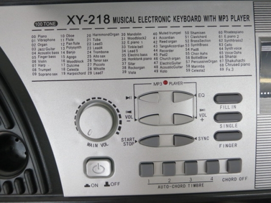 Keybord XIN YUN รุ่น XY-218 ตัวใหญ่ 54 Key มีช่องเสียบ USB ของใหม่ มีไมค์ ที่รองโน้ต หม้อแปลง คู่มือ