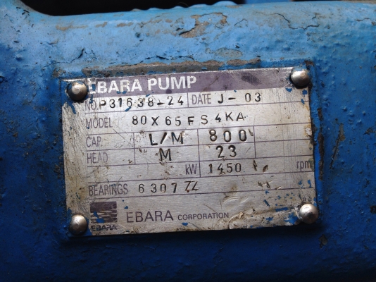 ( เหลือ 1 ตัวครับ )ขายหัวปั้มน้ำหอยโข่ง Ebara ใบพัดทองเหลือง ขนาด เข้า 3นิ้ว ออก 2.5นิ้ว 2ตัวครับ ราคาตัวละ 8000บาท สนใจโทร. 082-561-8028 / 085-177-2887 lineID: mananon2552