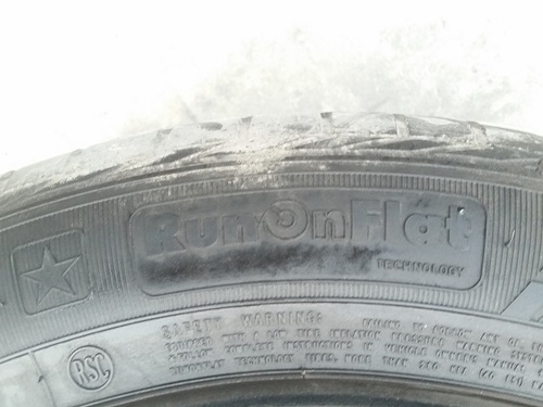 ขายยาง225/55/17 ปี 12 GOODYEAR รันแฟลต  2 เส้น