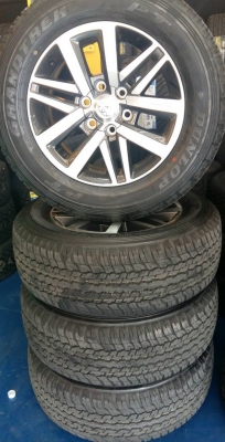 ขายล้อแม็ก All new fortuner ถอดป้ายแดง Dunlop 265 60 18 ปี2016