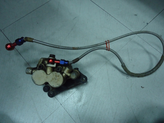 ปั๊มเบรคหน้าพร้อมสายถัก wave100