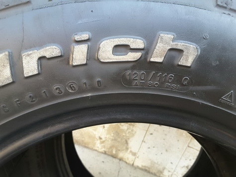 BF km2 USA. ขนาด 265/75/16 ปี11 สภาพดี มี 2เส้น