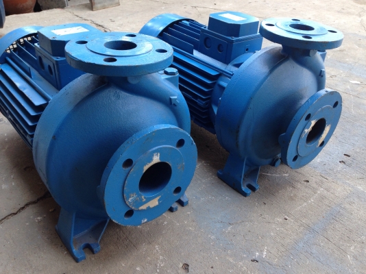 ขายปั้มน้ำหอยโข่ง Ebara 7.5HP. 380V ใบพัดเหล็กหล่อ สภาพดี วิ่งนิ่ม พร้อมใช้งาน มี 2ตัวครับ