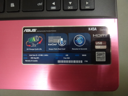 ASUS  K45A  Core i3 HDD 500 GB