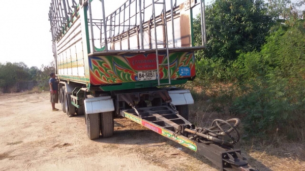 ขายลูกพ่วงดัมพ์มิเนียมอู่สายชล(ไม่รวมคอกรั้ว) 3 เพลาแท้ ยาว 7.40 เมตร