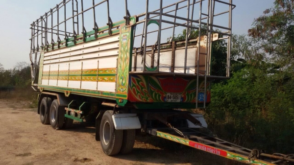 ขายลูกพ่วงดัมพ์มิเนียมอู่สายชล(ไม่รวมคอกรั้ว) 3 เพลาแท้ ยาว 7.40 เมตร