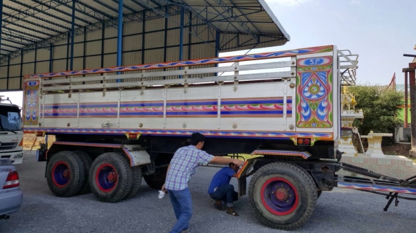 ขายลูกพ่วงดัมพ์มิเนียมอู่ เอสพี 3 เพลาแท้ ยาว 7 เมตร พร้อมใช้งานค่ะ