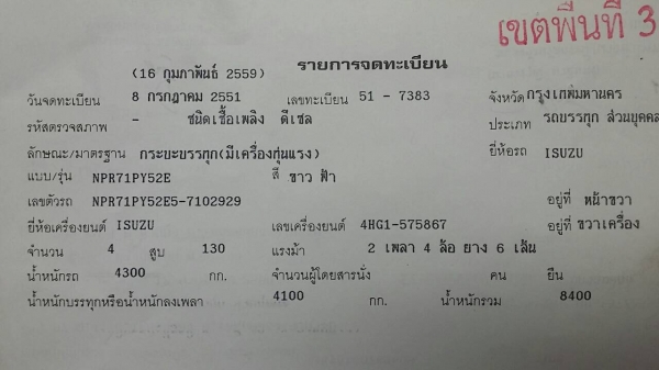 ขาย 6 ล้อ อีซูซุ NPR  130 แรง  เครน 2.5 ตัน ปี 51 สภาพเดิมดี พร้อมใช้  จัดแนนท์ได้ครับ สนใจติดต่อ 081-9420141  ,  081-5715326