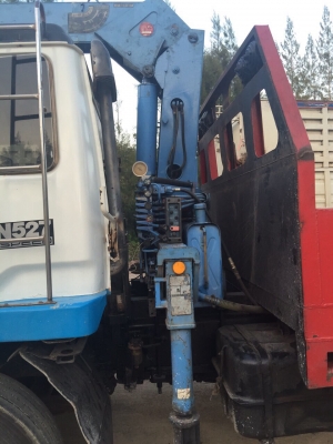 10ล้อติดเครนท้ายลาดทุกแบคโฮ...190แรง FUSO FN527M-TD2770 เครื่อง 6D16-TD2770 เล่มพร้อม เล่มตรง.