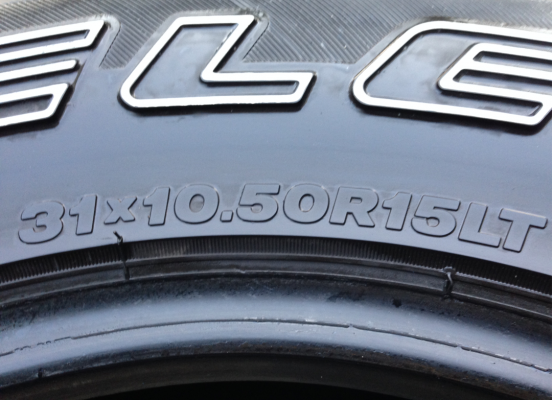 ยาง All Bridgestone 31 10.5 R15 ปี12 ดอกเต็ม ไม่มีปะ ใช้กันยาว ราคาไม่แพง