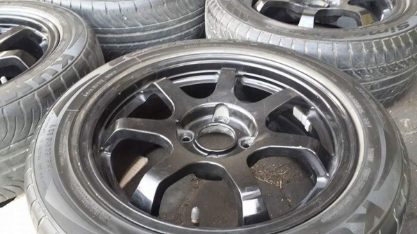 TE38 ขอบ 15 4/100 แถมยางครบชุด 4วง TE38 ขอบ 15 4/100 แถมยางครบชุด 4วง