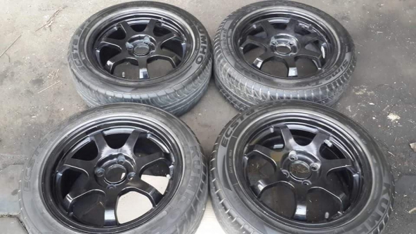 TE38 ขอบ 15 4/100 แถมยางครบชุด 4วง