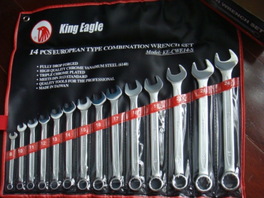 ประแจ แหวนข้าง ชุด14ตัว King Eagle งานTaiwanแท้ ติดต่อ0982868775
