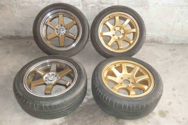 ล้อแม็ก17นิ้ว5รุ114 พร้อมยาง สวยๆ 4 ล้อ ราคา 6700 บาท
