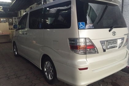 TOYOTA ALPHARD2.4 HIBRIDE ปี50 เบาะไฮดรอลิคพร้อมรถเข็นงวดละ30000 เหลือ20งวด เปลี่ยนสัญญาได้เลย