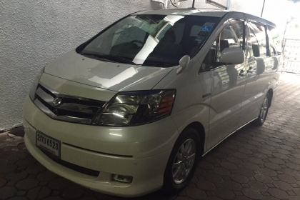 TOYOTA ALPHARD2.4 HIBRIDE ปี50 เบาะไฮดรอลิคพร้อมรถเข็นงวดละ30000 เหลือ20งวด เปลี่ยนสัญญาได้เลย