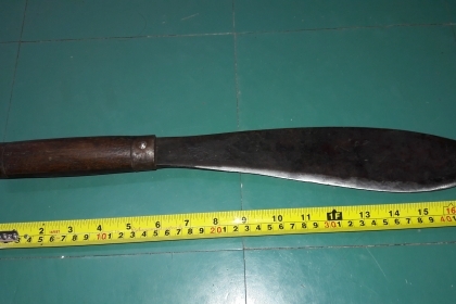 ขายมีดทหารญี่ปุ่นเก่ายุคสงครามด้ามไม้ประกบเหล็กดีน้ำหนักดี