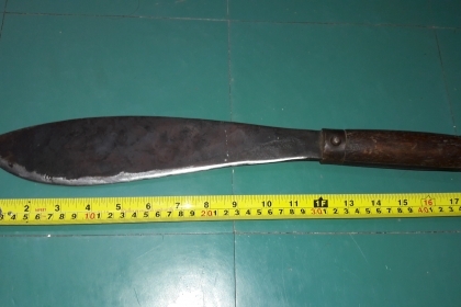 ขายมีดทหารญี่ปุ่นเก่ายุคสงครามด้ามไม้ประกบเหล็กดีน้ำหนักดี