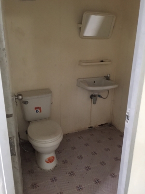 ขายถูกตู้สำนักงาน ขนาด 3x6x2.5 ม. (มีสุขาใน) พร้อมแอร์