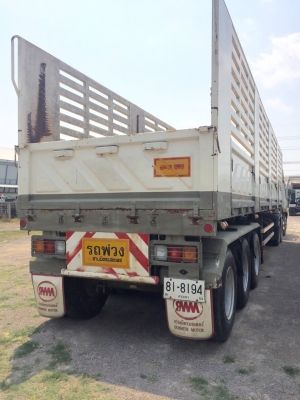 หางพ่วงเซมิไม่ดั้มยาว12.50ม3เพลาของสามมิตรปี50สภาพสวย90\%ไม่ค่อยใด้ใช้