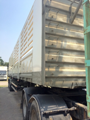 หางพ่วงเซมิไม่ดั้มยาว12.50ม3เพลาของสามมิตรปี50สภาพสวย90\%ไม่ค่อยใด้ใช้