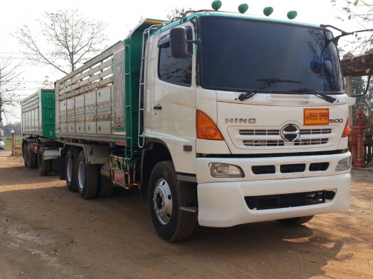 ขายรถพ่วงHino fm1a 344แรงปี54 ดั้มเนียมอู่st. พ่วงแม่ลูก สนใจ0932795977