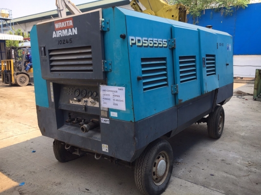เครื่องปั๊มลม Airman PDS655S : 655cfm : 7บาร์ นำเข้าจากญี่ปุ่น สนใจโทร. 080-6565422 (หนิง)