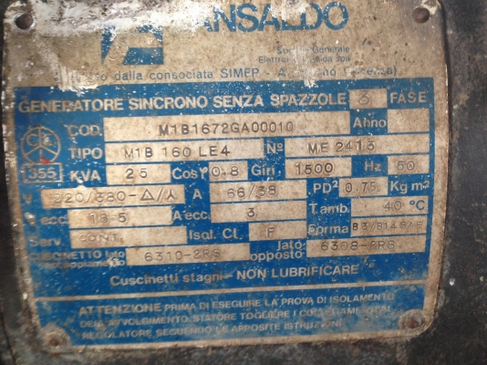 ขายเครื่องปั่นไฟ25kva