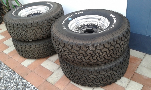 ยาง BF32 ขอบ15 พร้อมแม็กนอกสองชิ้น