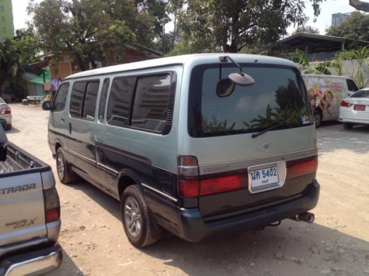 รถตู้ โตโยต้า ซุปเปอร์คัมตอม สีเขียว ปี 40 สภาพสวย ช่วงยาว