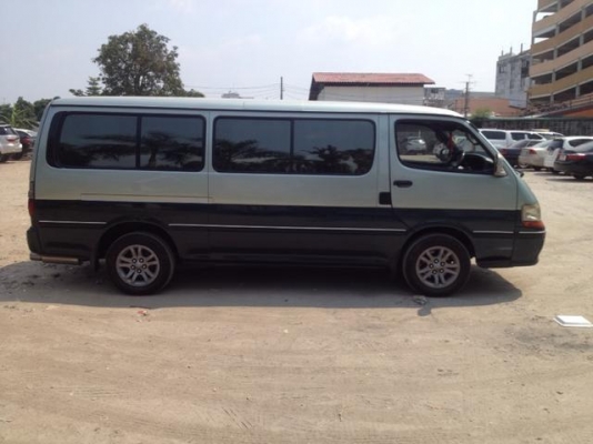 รถตู้ โตโยต้า ซุปเปอร์คัมตอม สีเขียว ปี 40 สภาพสวย ช่วงยาว