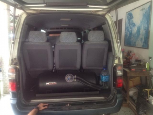 รถตู้ โตโยต้า ซุปเปอร์คัมตอม สีเขียว ปี 40 สภาพสวย ช่วงยาว