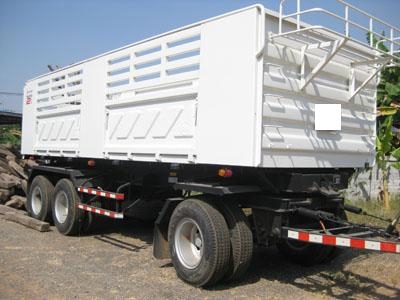 ขายหางพ่วง 3 เพลาดั้มพ์ ป้ายแดง ค่ายสามมิตร โทร 088-4501277