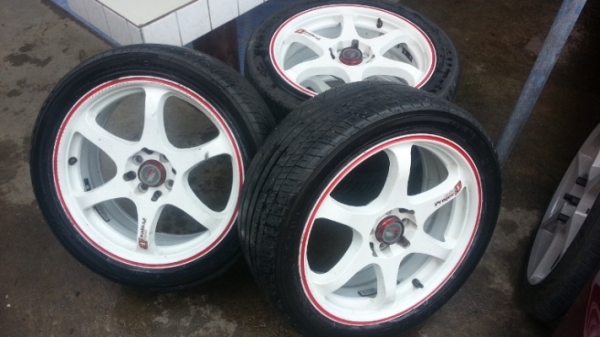 ขายแม็ก project d ขอบ 17 เบรคเดิม accord96