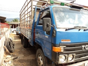 ขายหกล้อดั๊มพ์คอกสูง TOYOTA วางเครื่อง jo5c เครื่อง 175 แรง เบรคจิฟฟี่ พาวเวอร์ แอร์พร้อม