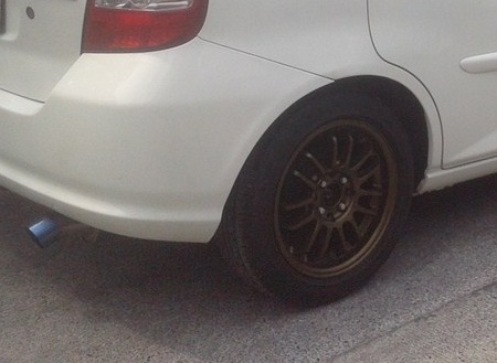 ขายRE30สีทำใหม่(น้ำตาลไหม้)ขอบ15"4รู100&amp;114พร้อมยาง ยกชุด8,500 บ.