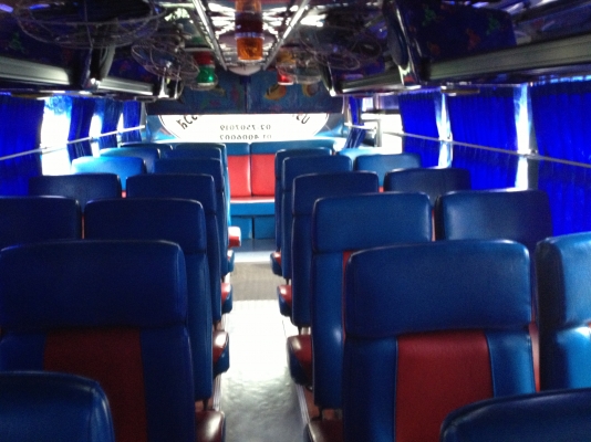 ขายรถบัสพัดลม แชสซีเบนซ์ เครื่องนิสสัน PE6 275HP 6 สูบ