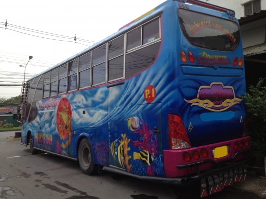 ขายรถบัสพัดลม แชสซีเบนซ์ เครื่องนิสสัน PE6 275HP 6 สูบ