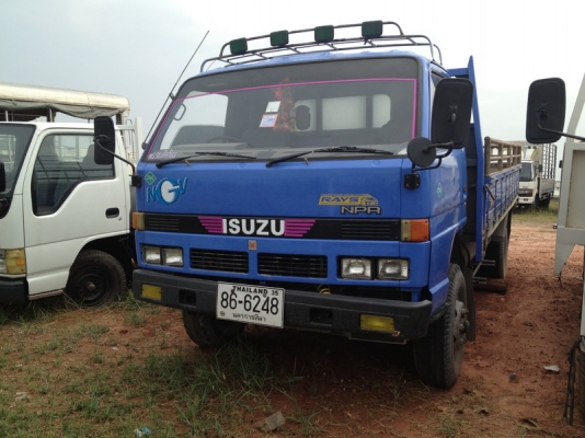 ขาย ISUZU NPR หัวกล่อง NGV เครื่อง 4BD  115 แรงประหยัดไม่จุกจิกขับดีทะเบียนพร้อมกระบะคาร์โก้ยาว 4.80 เมตร