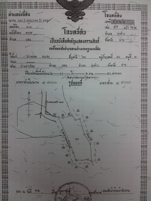ขายที่ดิน ต.ปอน อ,ทุ่งช้าง จ,น่าน เนื้อที่ประมาณ 13-2-90 ไร่
