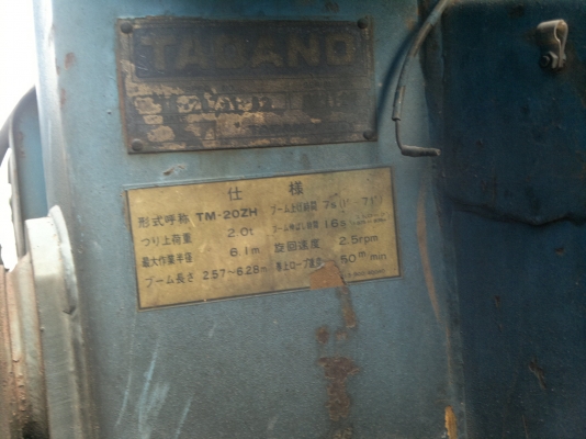 ขายเครน TADANO 2 ตัน