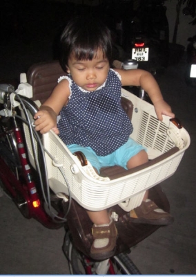 **ลดราคาครับ**จักรยานแม่บ้าน สไตล์วินเทจ พร้อมตะกร้าเด็กนั่ง เกียร์ดุมครับ