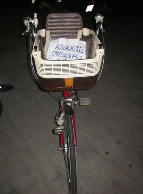 **ลดราคาครับ**จักรยานแม่บ้าน สไตล์วินเทจ พร้อมตะกร้าเด็กนั่ง เกียร์ดุมครับ