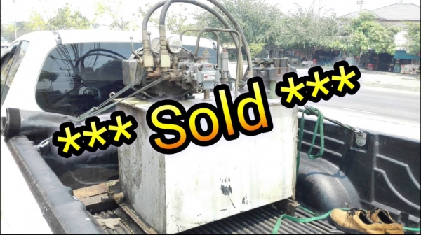 *** Sold *** ปั้มน้ำมันไฮดรอลิคแบบสองตอน มอเตอร์ 7.5 HP ไฟ 380V พร้อมวาล์วคอนโทรลไฟฟ้า AC 220V สภาพใหม่มาเทสได้