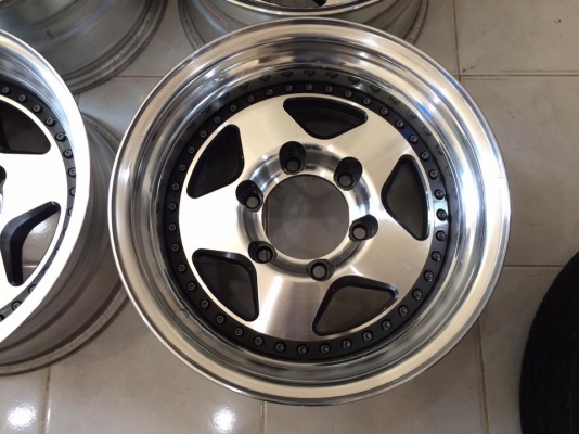 ขายล้อ RAGUNA ZZYZX 2 ชิ้นแท้ ขอบ 15x8 ET0 6รูกระบะ ประมูลญี่ปุ่น