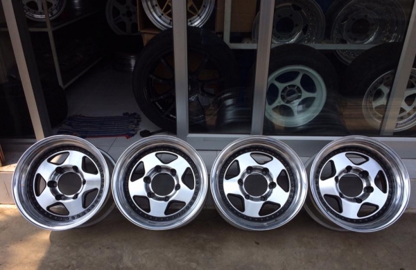 ขายล้อ RAGUNA ZZYZX 2 ชิ้นแท้ ขอบ 15x8 ET0 6รูกระบะ ประมูลญี่ปุ่น
