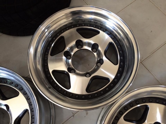 ขายล้อ RAGUNA ZZYZX 2 ชิ้นแท้ ขอบ 15x8 ET0 6รูกระบะ ประมูลญี่ปุ่น