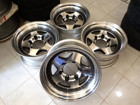 ขายล้อ RAGUNA ZZYZX 2 ชิ้นแท้ ขอบ 15x8 ET0 6รูกระบะ ประมูลญี่ปุ่น