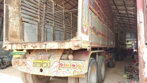 ขาย รถพ่วงแม่-ลูกดั้มเกษตรคอกสูง HINO FM2K ปี 43 เครื่องเดิม K13D 260 แรงม้า ลูก 3 เพลา แท้ยาว 7 เมตร ทะเบียนพร้อมโอน